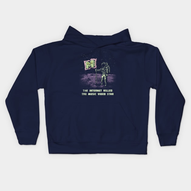 The Internet Killed the Video Star Kids Hoodie by kg07_shirts